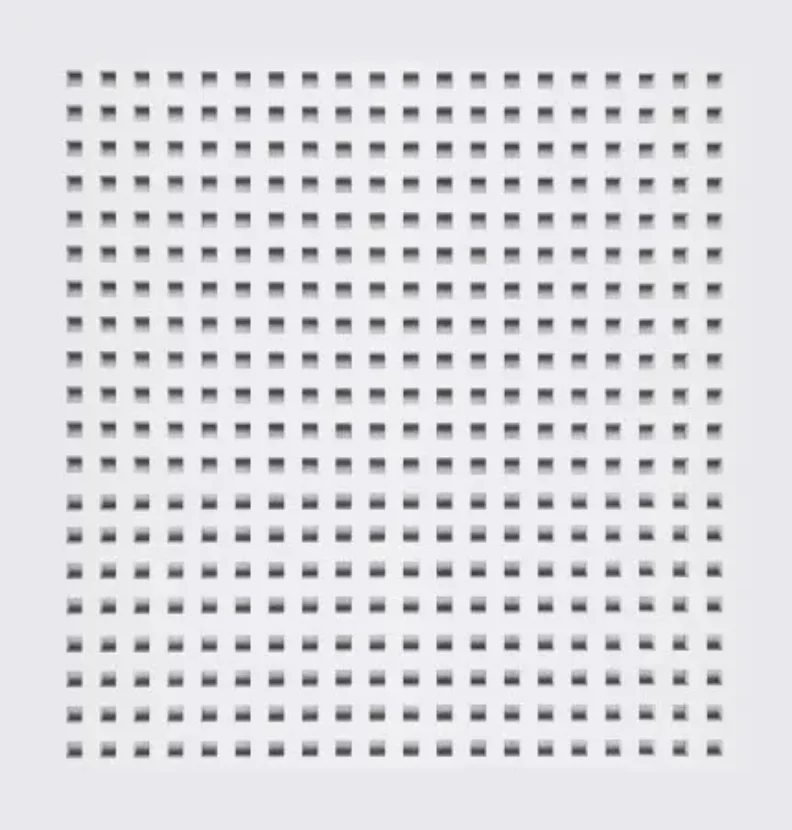 12x12mm Kare Delikli Sıra Dizilişli